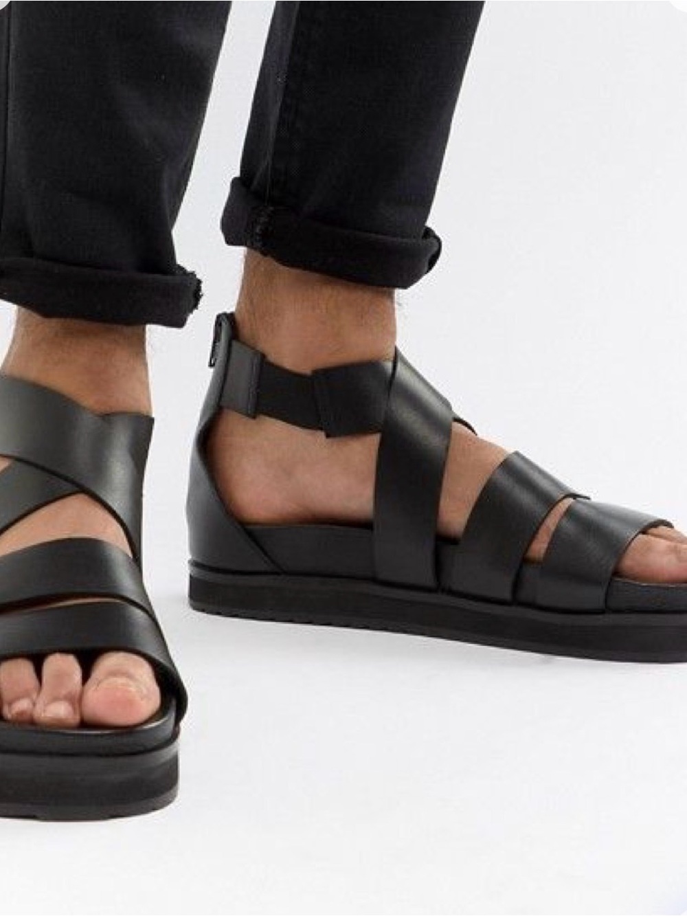 ASOS black sandals